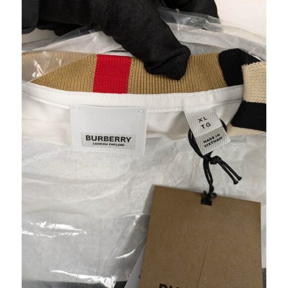 Burberry Men’s Jayson Icon Stripe Crewneck T-Shirt White XL 8078115 - Picture 4 of 7